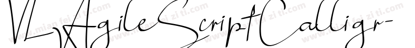 VLAgileScriptCalligr字体转换