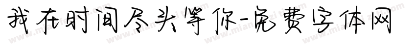我在时间尽头等你字体转换