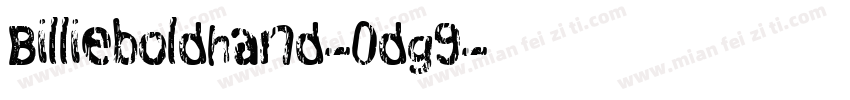 Billieboldhand-0dg9字体转换