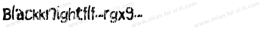 Blackknightflf-rgx9字体转换