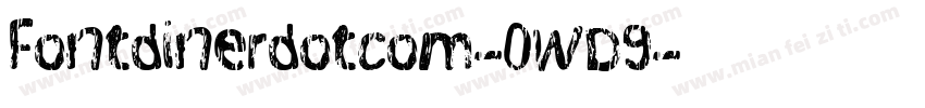 Fontdinerdotcom-0WD9字体转换