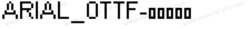ARIAL_0TTF字体转换
