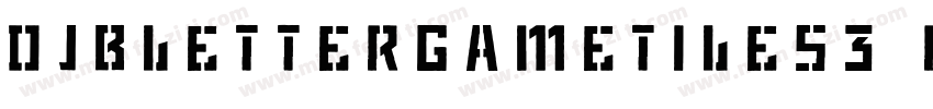 DjbLetterGameTiles3-rpy9字体转换