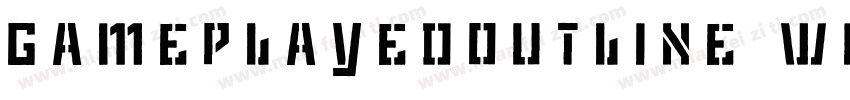 GamePlayedOutline-wrX8字体转换
