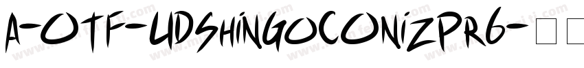 A-OTF-UDShinGoCOnizPr6字体转换