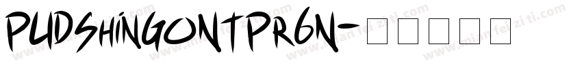 PUDShinGoNTPr6N字体转换