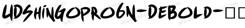 UDShinGopro6N-DeBold字体转换