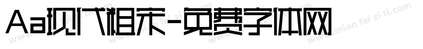 Aa现代粗宋字体转换