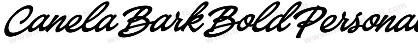 CanelaBarkBoldPersonalUse字体转换