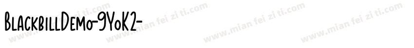 BlackbillDemo-9YoK2字体转换