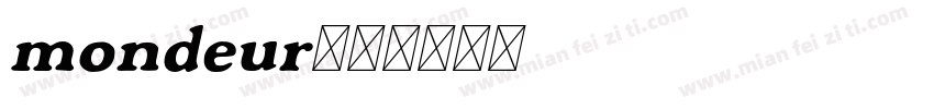 mondeur字体转换