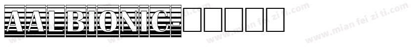 AAlbionic字体转换