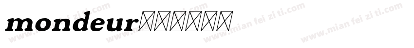 mondeur字体转换