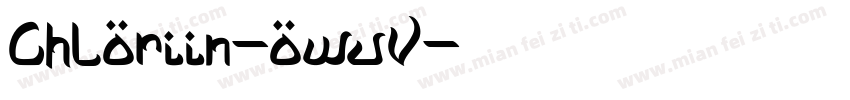 Chloriin-owvV字体转换