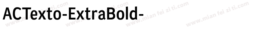 ACTexto-ExtraBold字体转换