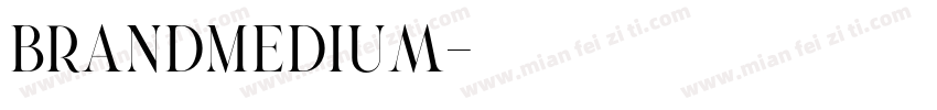 BrandMedium字体转换