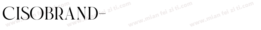 CISOBrand字体转换