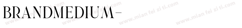 BrandMedium字体转换