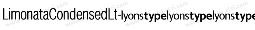 LimonataCondensedLt字体转换