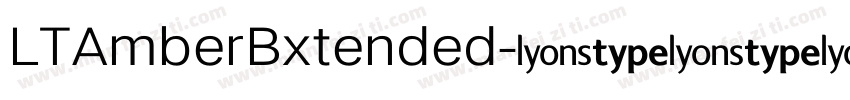 LTAmberBxtended字体转换