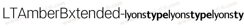 LTAmberBxtended字体转换