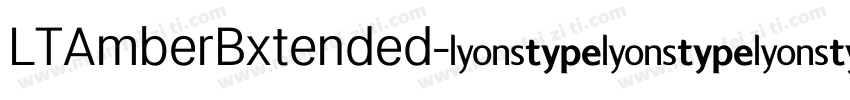 LTAmberBxtended字体转换
