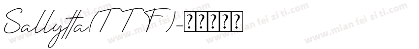 Sallytta(TTF)字体转换