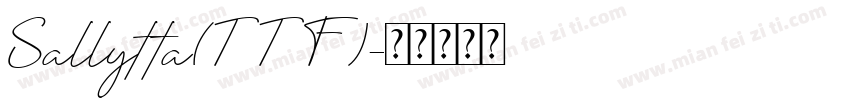 Sallytta(TTF)字体转换