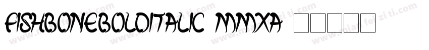 FishBoneBoldItalic-mMXa字体转换