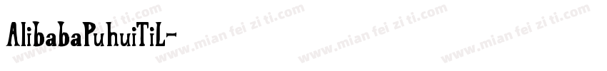 AIibabaPuhuiTiL字体转换