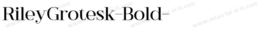 RileyGrotesk-Bold字体转换