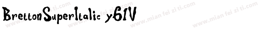 BrettonSuperItalic-y61V字体转换