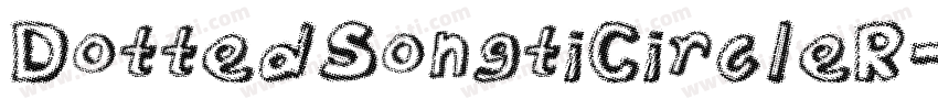 DottedSongtiCircleR字体转换