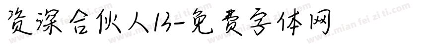 资深合伙人13字体转换
