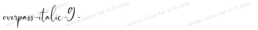 overpass-italic-9字体转换