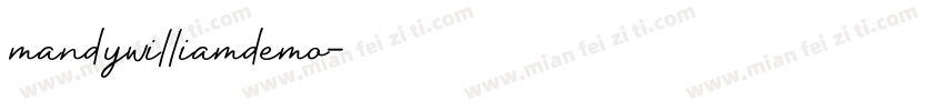 mandywilliamdemo字体转换