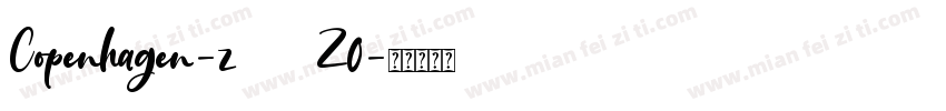 Copenhagen-z3Z0字体转换