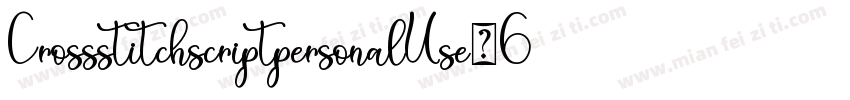 CrossstitchscriptpersonalUse-6BzM字体转换