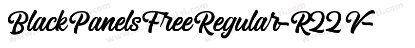 BlackPanelsFreeRegular-R22V字体转换