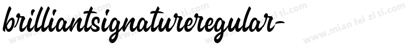 brilliantsignatureregular字体转换