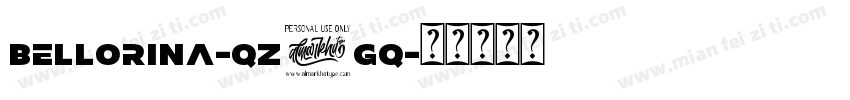 Bellorina-qZ2Gq字体转换