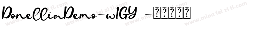 DonelliaDemo-w1GY8字体转换
