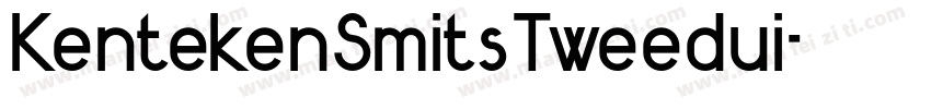 KentekenSmitsTweedui字体转换
