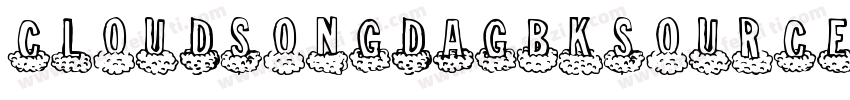 CloudSongDaGBKsource字体转换