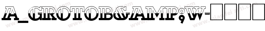 a_GrotoB&W字体转换