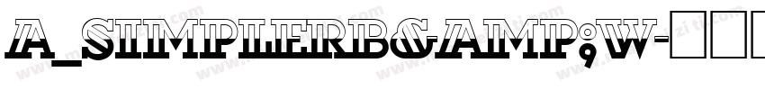 a_SimplerB&W字体转换