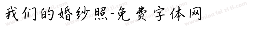我们的婚纱照字体转换