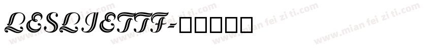 LESLIETTF字体转换