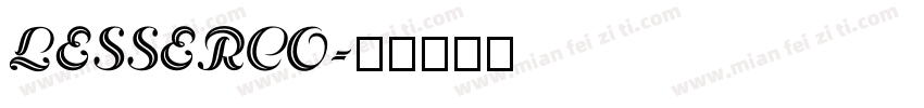 LESSERCO字体转换