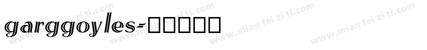 garggoyles字体转换